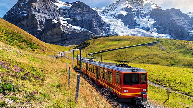 train in switzerland